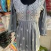 Rayon_short_chikankari_gown
