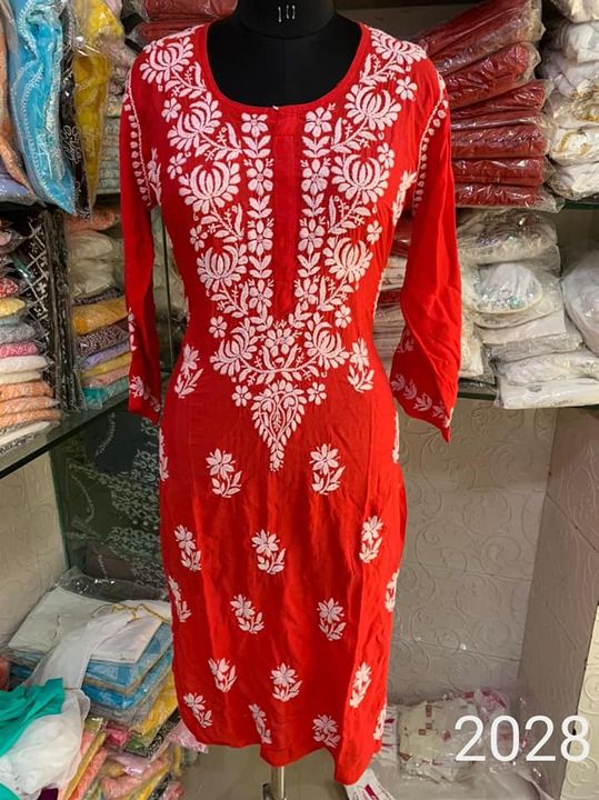 Sartan_Cotton_chikankari_kurti