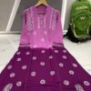 Slub_cotton_dual_shade_chikankari_gown