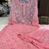 Georgette_buti_jaal_chikankari_kurti_with_sharara_dye_set_with_mirror_work