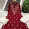 Georgette_gala_buti_chikankari_kurti