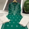 Georgette_gala_buti_chikankari_kurti