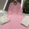Georgette_gala_buti_chikankari_kurti
