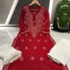 Georgette_gala_buti_chikankari_kurti