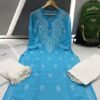 Georgette_gala_buti_chikankari_kurti