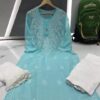 Georgette_gala_buti_chikankari_kurti