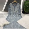Georgette_buta_chikankari__kurti