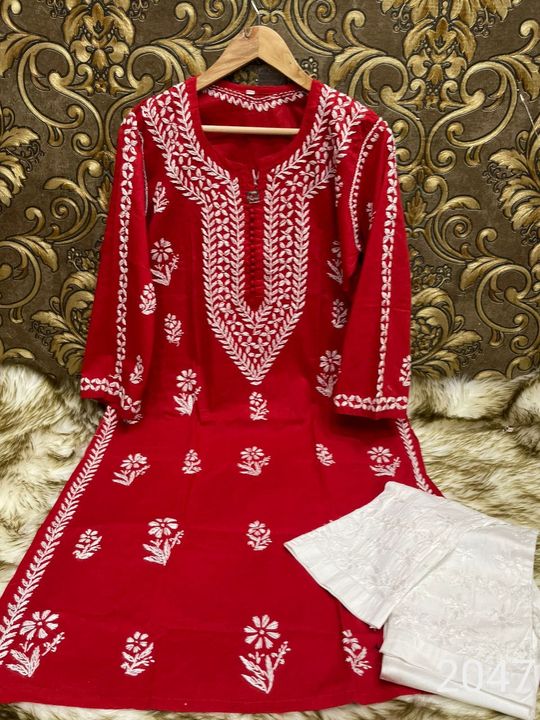 Cotton_designer__chikankari_kurti