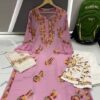 Georgette_bell_sleeves_chikankari_kurti