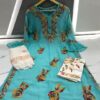 Georgette_bell_sleeves_chikankari_kurti