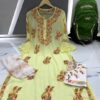 Georgette_bell_sleeves_chikankari_kurti