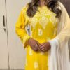 rayon_boat_neck_chikankari_kurti