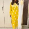rayon_boat_neck_chikankari_kurti