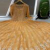 Georgette__kali_chikankari_anarkali_with_mirror_work