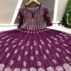Georgette__kali_chikankari_anarkali_with_mirror_work