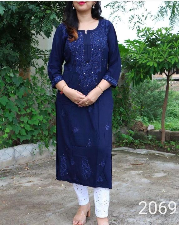 kurti_rayon_kurti_with_mukaish_work