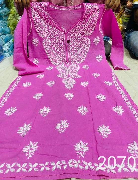 Dobby_cotton_chikankari_kurti