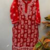Georgette_chikankari_kurti