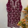 Georgette_chikankari_kurti