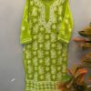 Georgette_chikankari_kurti
