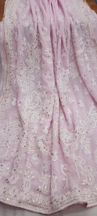 chikankari_sarees_with_cutdana_pearl_work