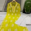 Georgette_chikankari_kurti