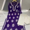 Georgette_chikankari_kurti