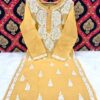 Exclusive_Lucknowi_chikankari_chanderi_Cotton_kurti