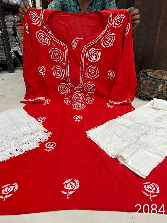 Rayon_chikankari_kurti