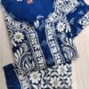 Rayon_printed_chikankari_kurti_with_pant_set