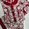 Rayon_printed_chikankari_kurti_with_pant_set