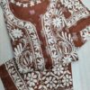 Rayon_printed_chikankari_kurti_with_pant_set
