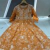 Mul_mul_cotton_chikankari_gown