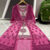 chikankari_shrug_fancy_gown