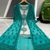 chikankari_shrug_fancy_gown
