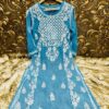 Georgette_heavy_gala_panel_chikankari_kurti