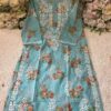 Mul_mul_Cotton_printed_heavy_gala_daman_chikankari_kurti