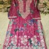 Mul_mul_Cotton_printed_heavy_gala_daman_chikankari_kurti