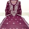 Georgette_gala_buti_chikankari_kurti