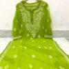 Georgette_gala_buti_chikankari_kurti