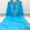 Georgette_gala_buti_chikankari_kurti