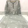 Georgette_gala_buti_chikankari_kurti