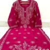 Chanderi_cotton_chikankari_kurti