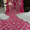 Georgette_chikankari_kurti_gota_patti_work