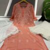 Georgette_chikankari_kurti
