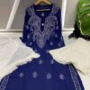 Georgette_chikankari_kurti