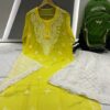 Georgette_chikankari_kurti