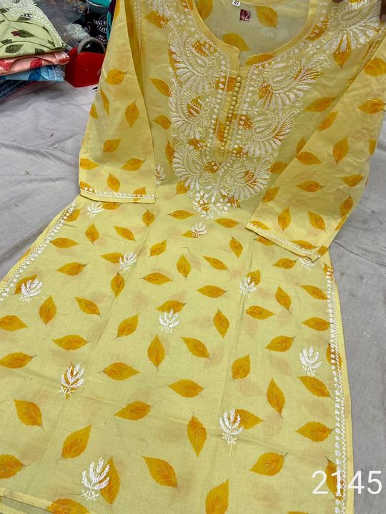 Exclusive_lucknowi_chikankari_mul_mul_cotton_printed_kurti