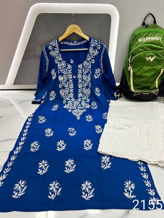 Masleen_silk_cotton_chikankari_kurti