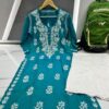 Masleen_silk_cotton_chikankari_kurti